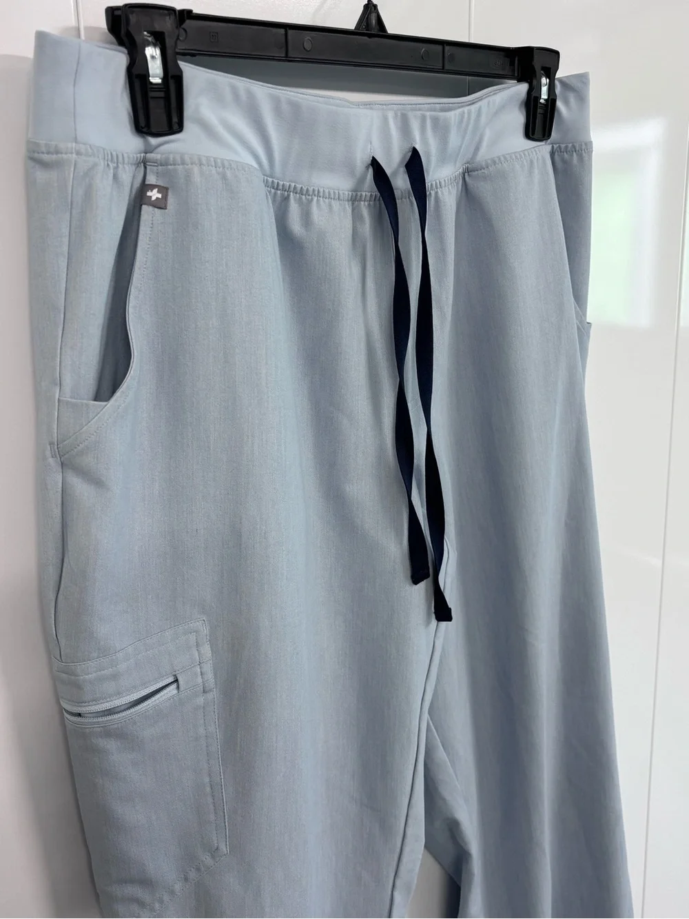 FIGS Zamora Jogger Scrub Pants Womens XL Blue Heathered Medical Nursing Uniform
